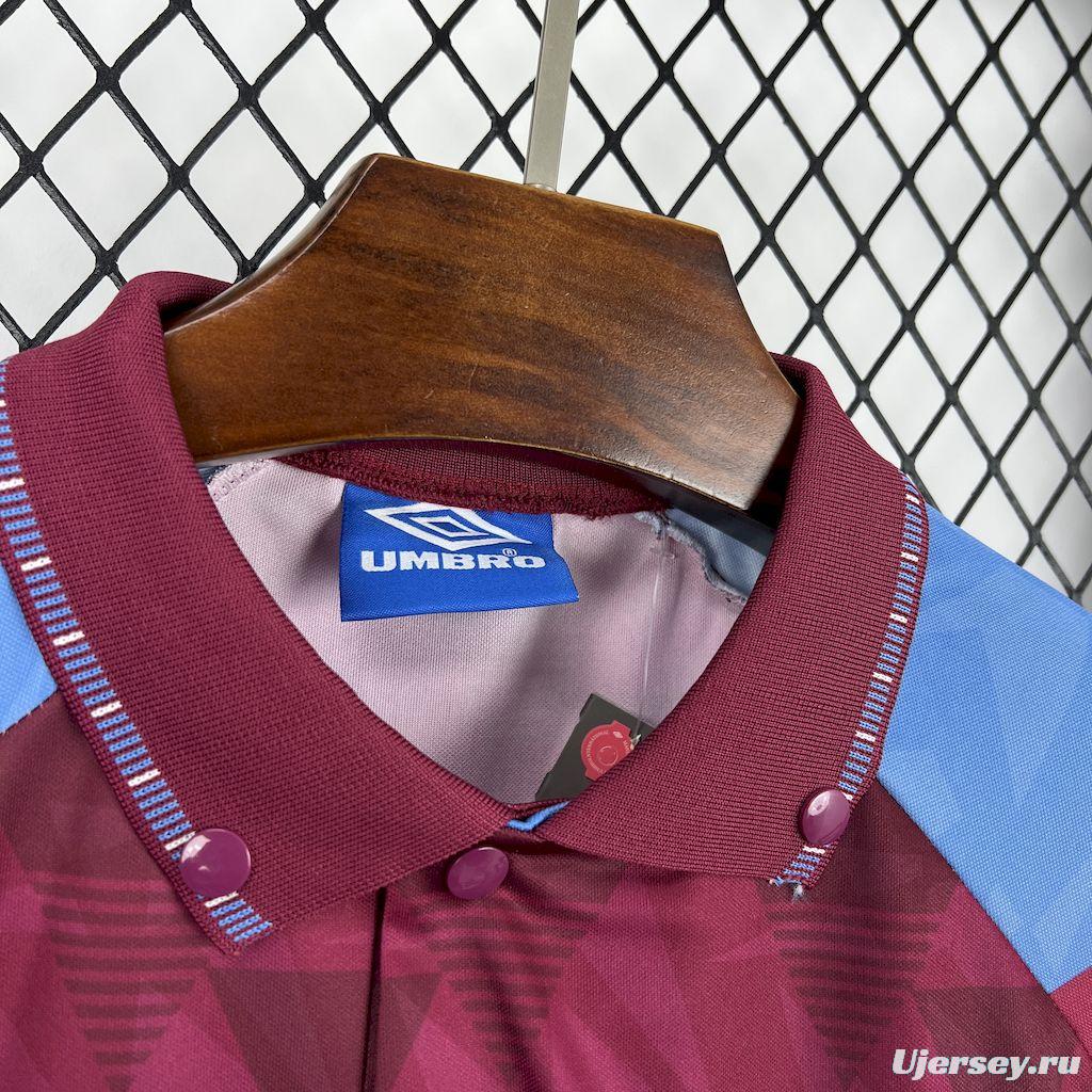 1990/92 Retro Aston Villa Home Jersey