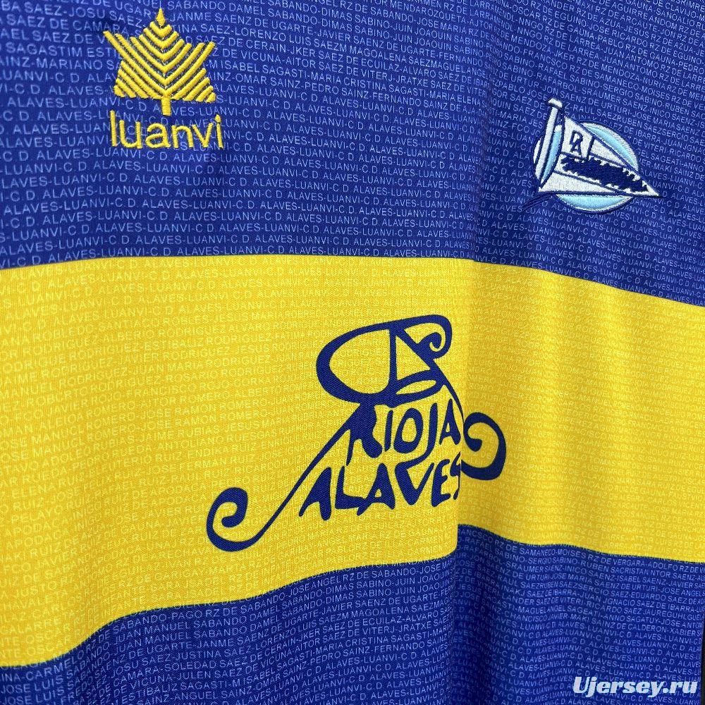 2000/01 Retro Deportivo Alaves Champions League Final Jersey