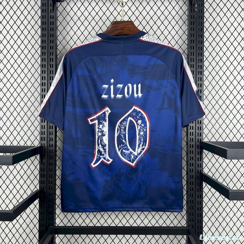 2026 Mens France Zizou #10 Comma Football Jersey