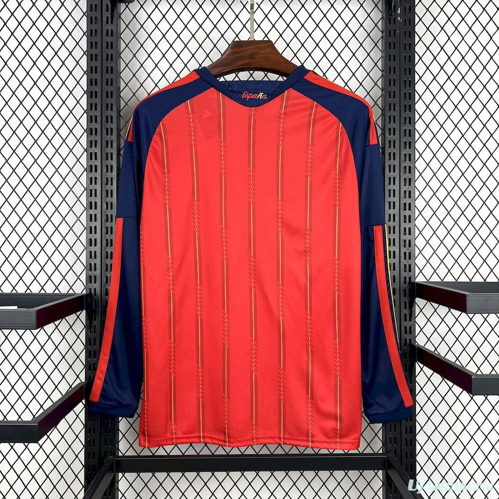 2026 Mens Spain World Cup Home Long Sleeve Jersey España