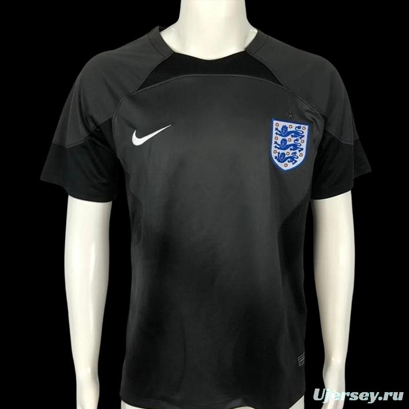 2022 England Black Goalkeeper Jersey