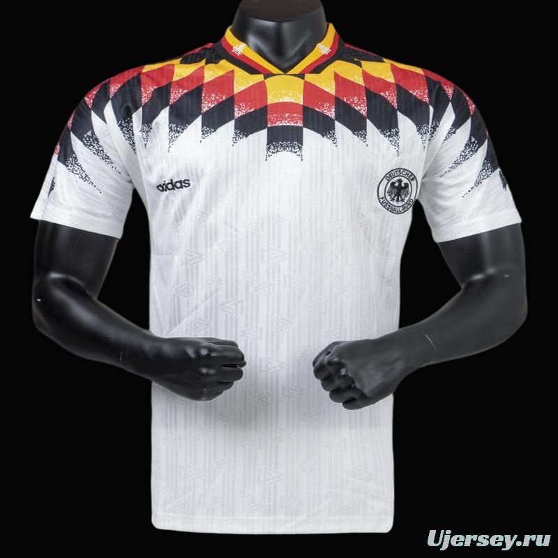 Retro 1994 Germany Home Soccer Jersey