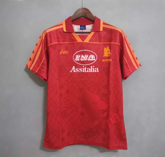 Retro 95/96 AS Roma Home Jersey