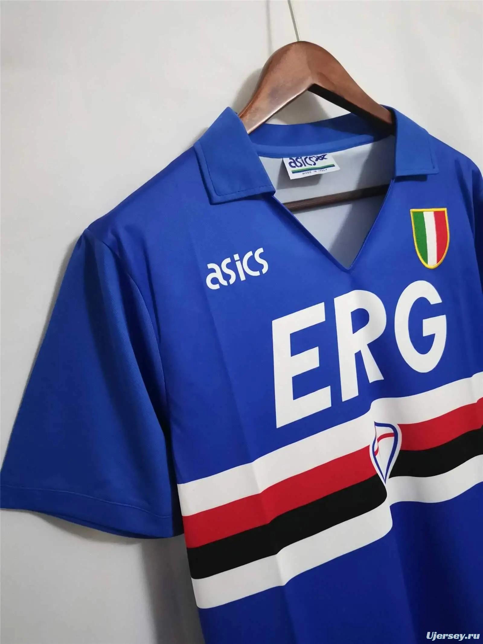 Retro 91/92 Sampdoria Home Jersey