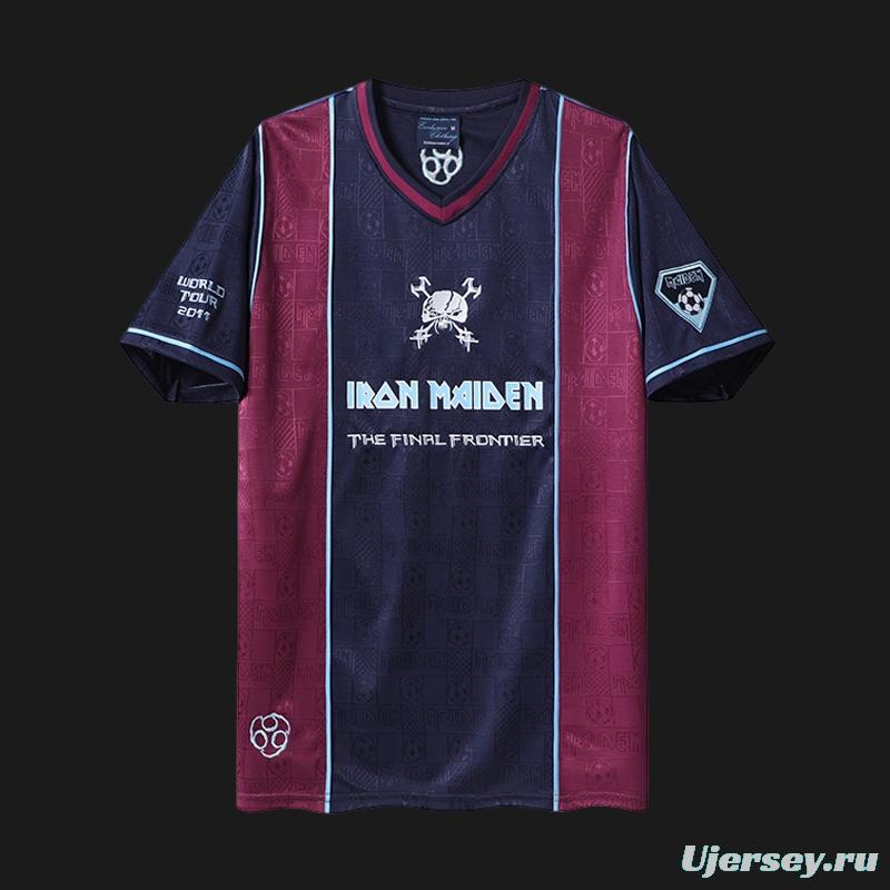 Retro 2011 West Ham United x Iron Maiden Home Jersey
