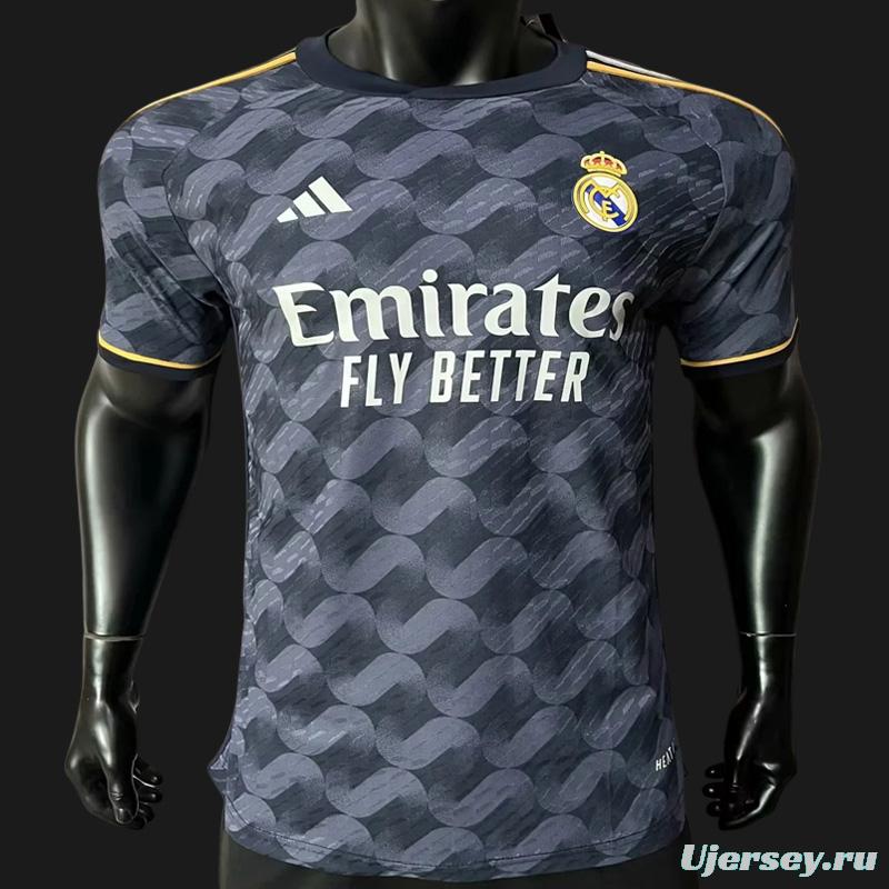 Player Version 23/24 Real Madrid Away Black Jersey