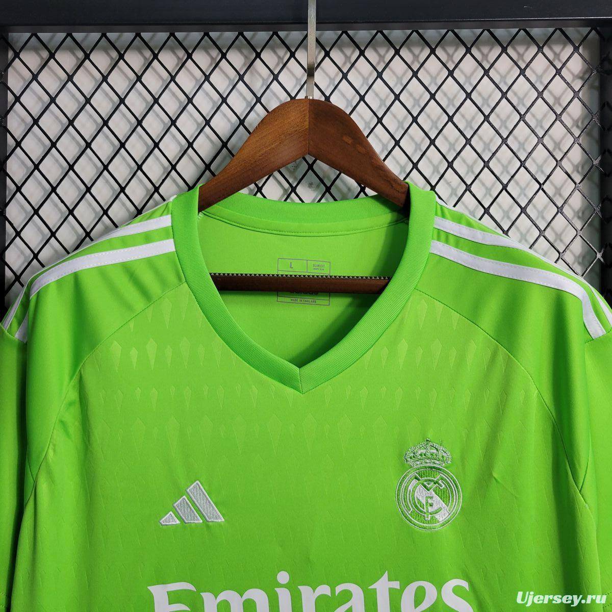 23/24 Real Madrid Green Goalkeeper Jersey