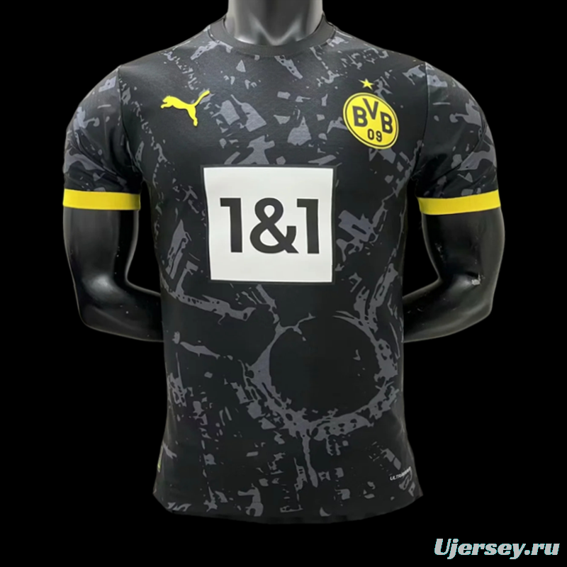 Player Version 23/24 Borussia Dortmund Away Black Jersey