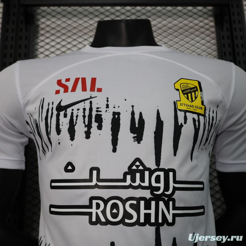 Player Version 23/24 Al-Ittihad Away White Jersey