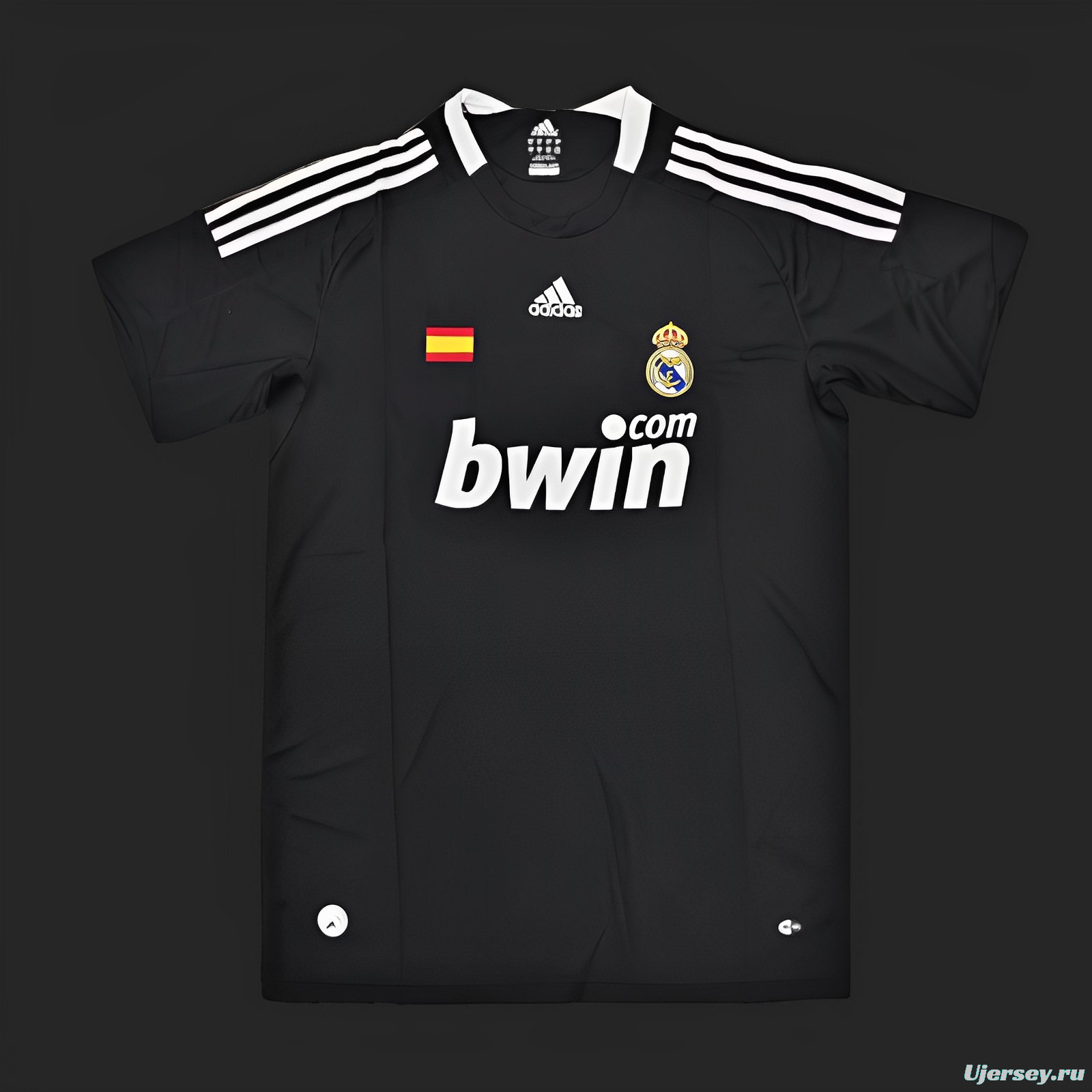 Retro 08/09 Real Madrid Third Black Jersey