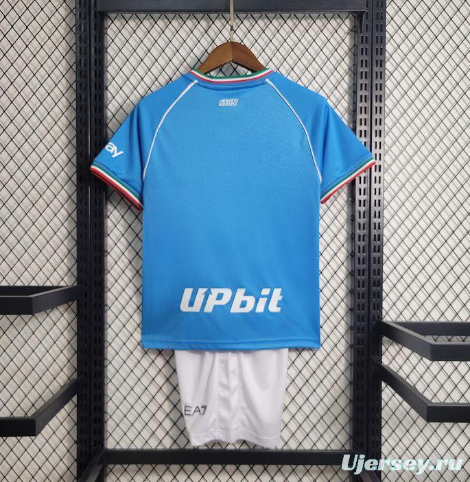 23/24 Kids Napoli Home Jersey