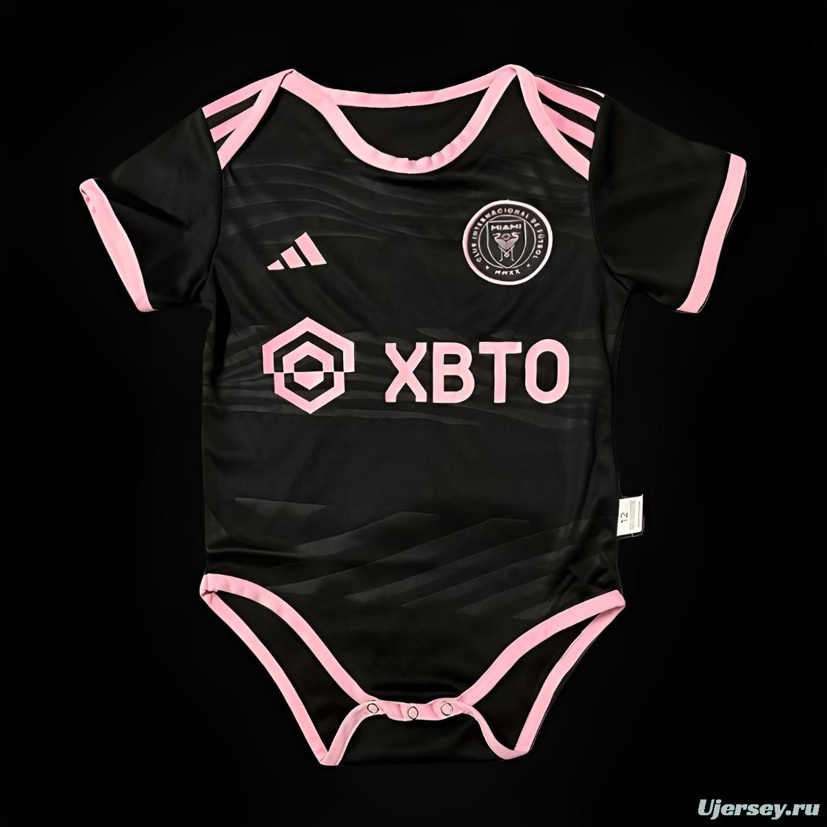 23/24 Inter Miami Away Black Baby Jersey（6-18Month）