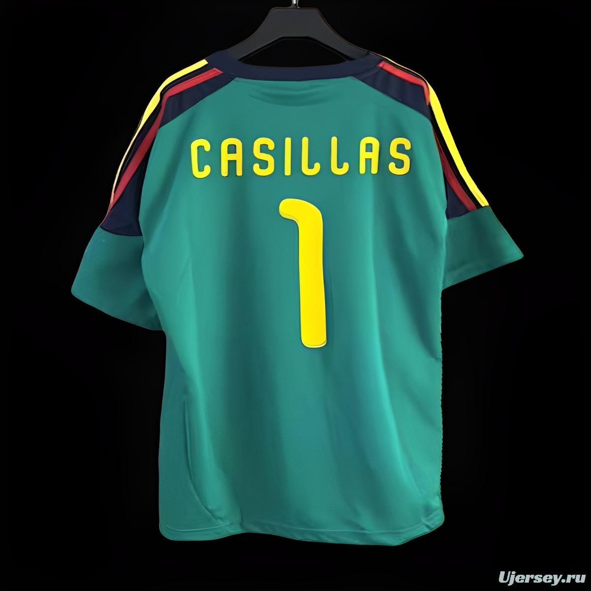 Retro 2010 Spain Green Goalkeeper Jersey