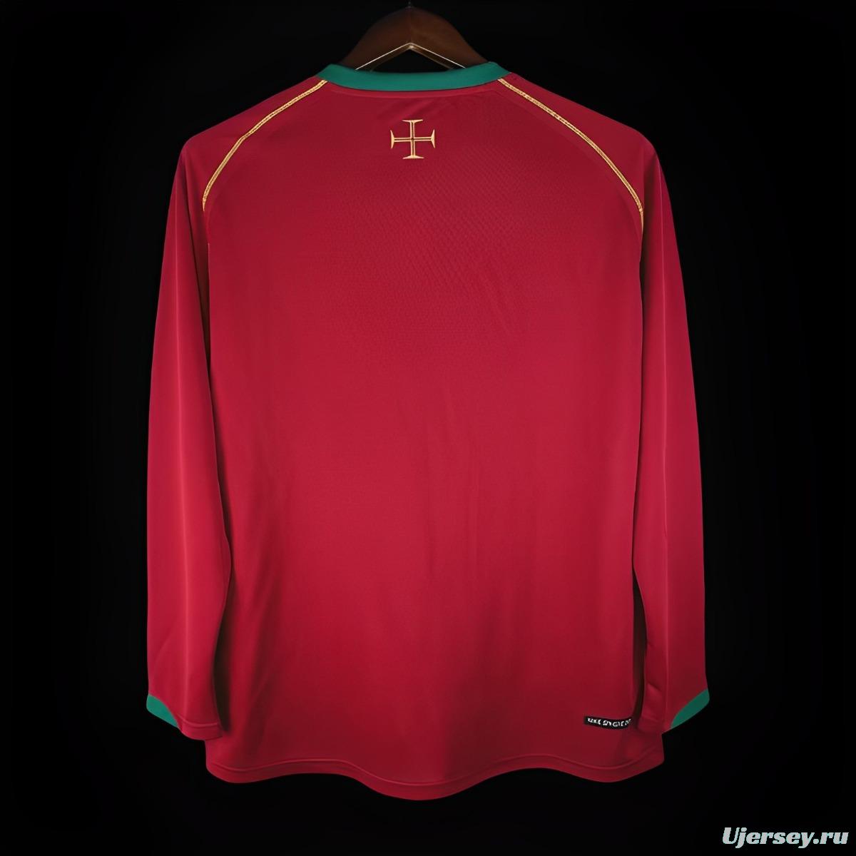 Retro 2006 Portugal Home Long Sleeve Jersey