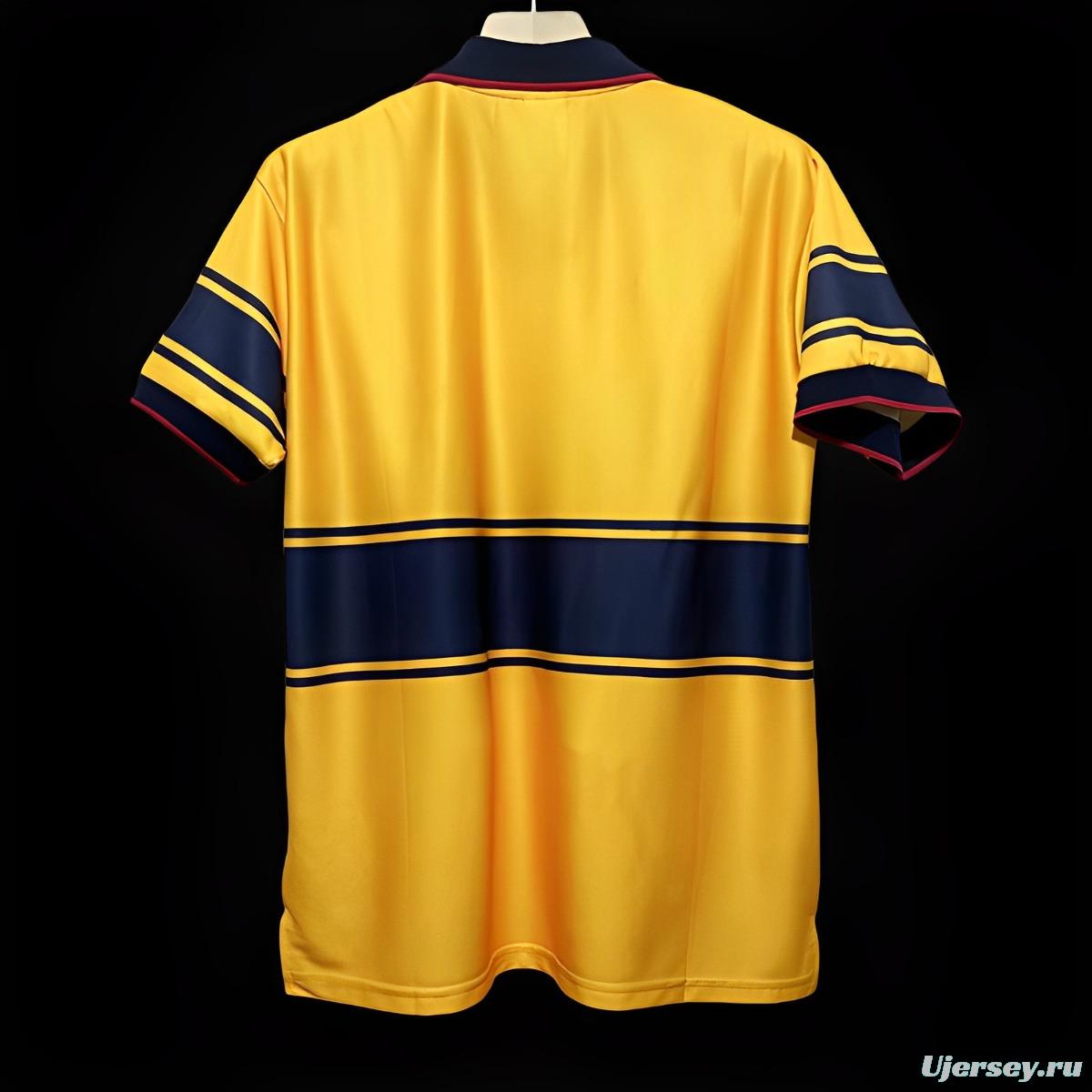 Retro 97/99 Arsenal Away Yellow Jersey