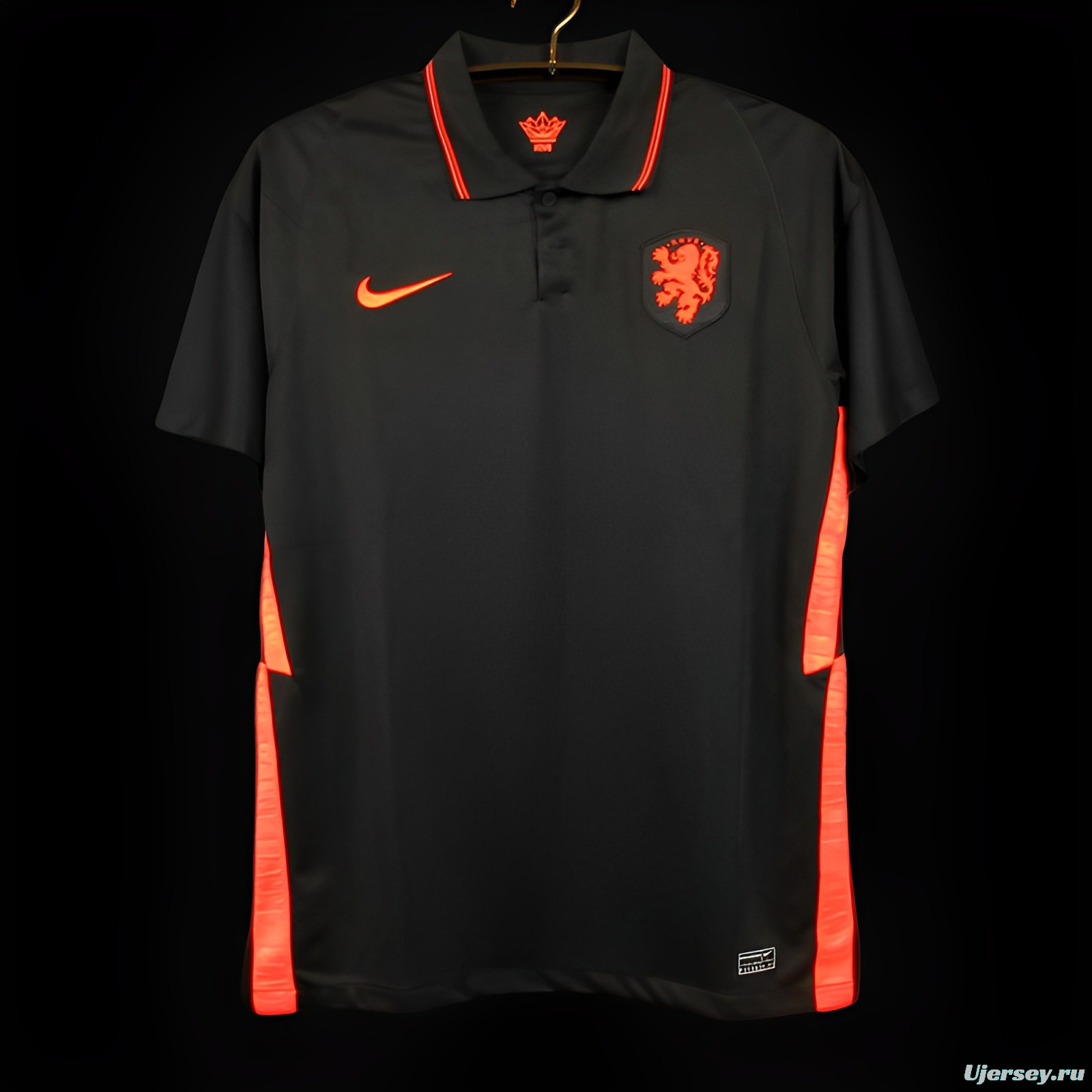 Retro 2020 Netherlands Away Black Jersey