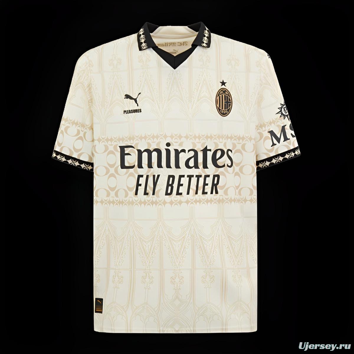 Retro 23/24 AC Milan Forth White Jersey