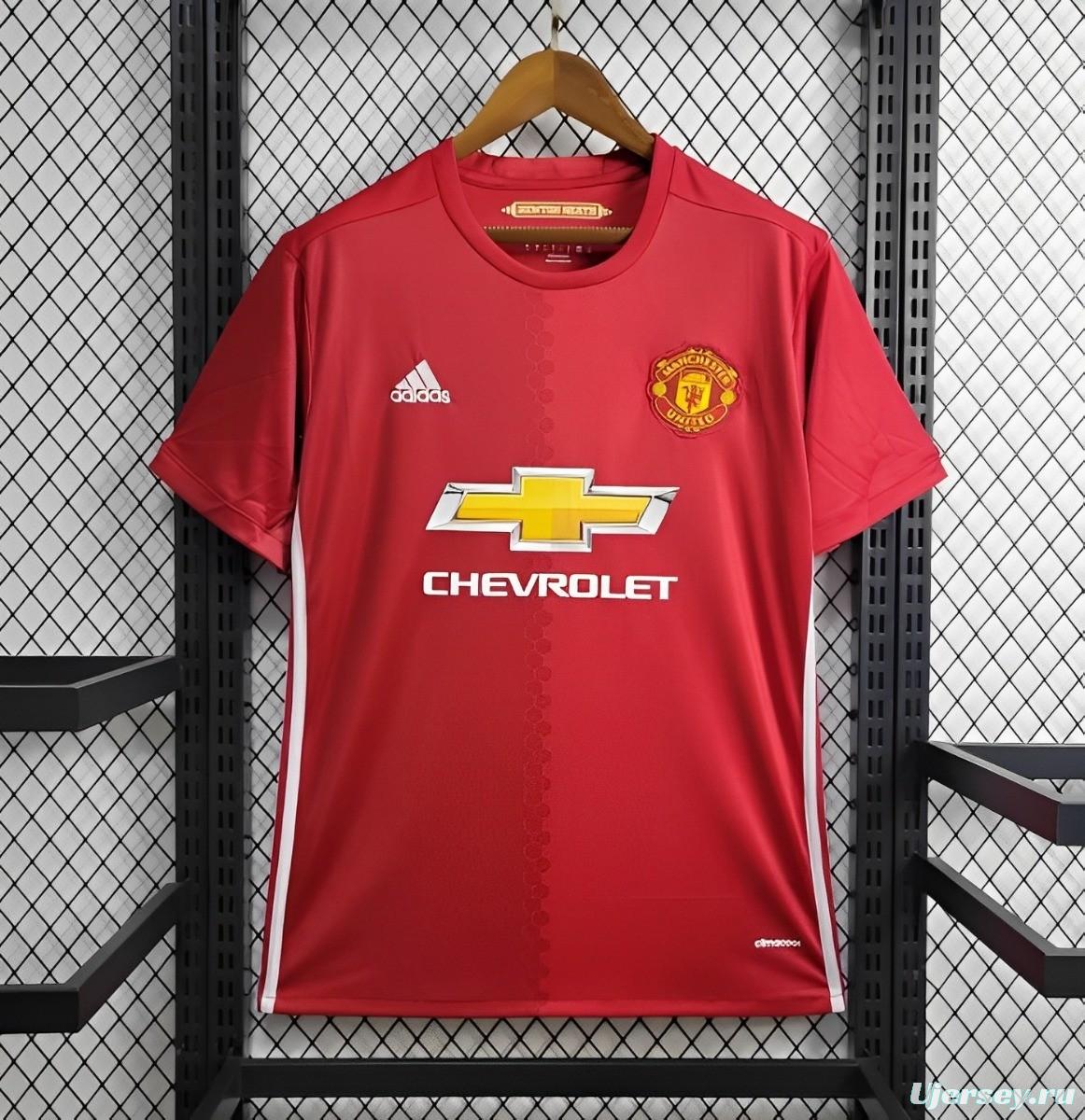 Retro 16/17 Manchester United Home Jersey