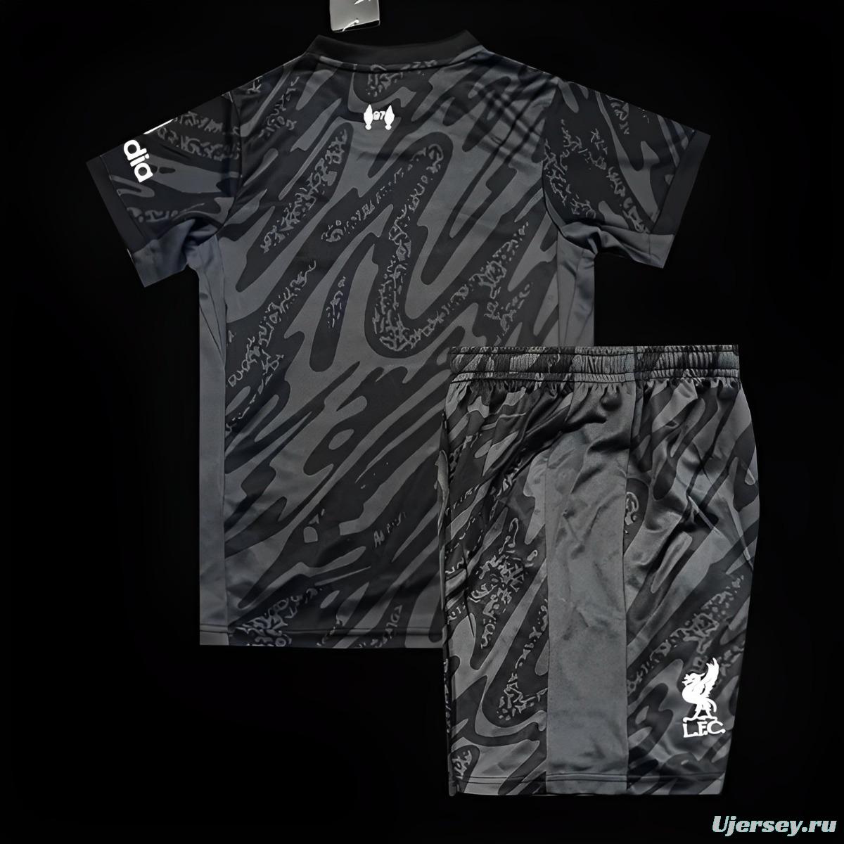 24/25 Kids Liverpool Black Goalkeeper Jersey