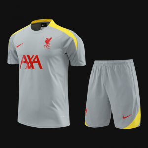 24/25 Liverpool Grey Short Sleeve Jeresy+Shorts