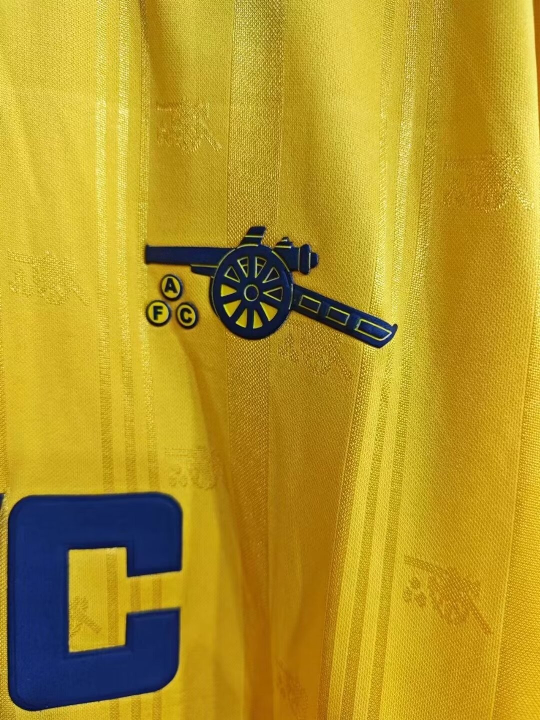 Retro 86/88 Arsenal Away Yellow Jersey