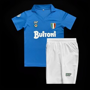 Retro Kids 87/88 Napoli Home Jersey