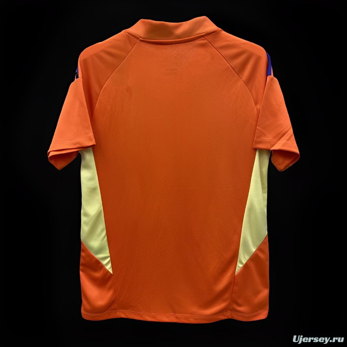 2024 Italy Orange Goalkeeper Jersey