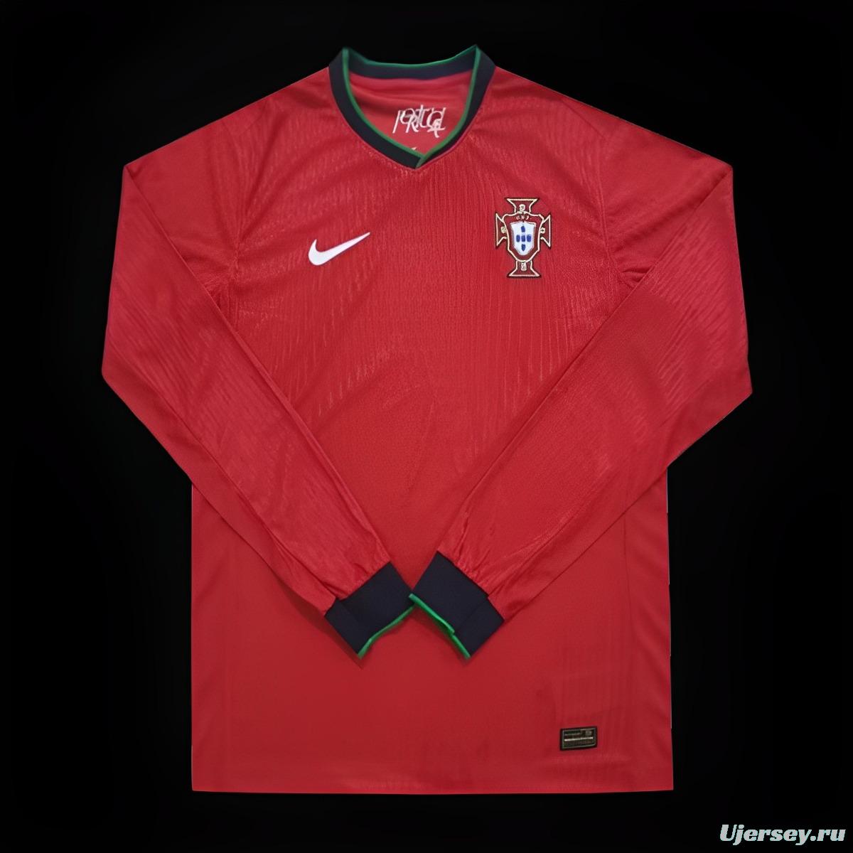 2024 Portugal Home Long Sleeve Jersey