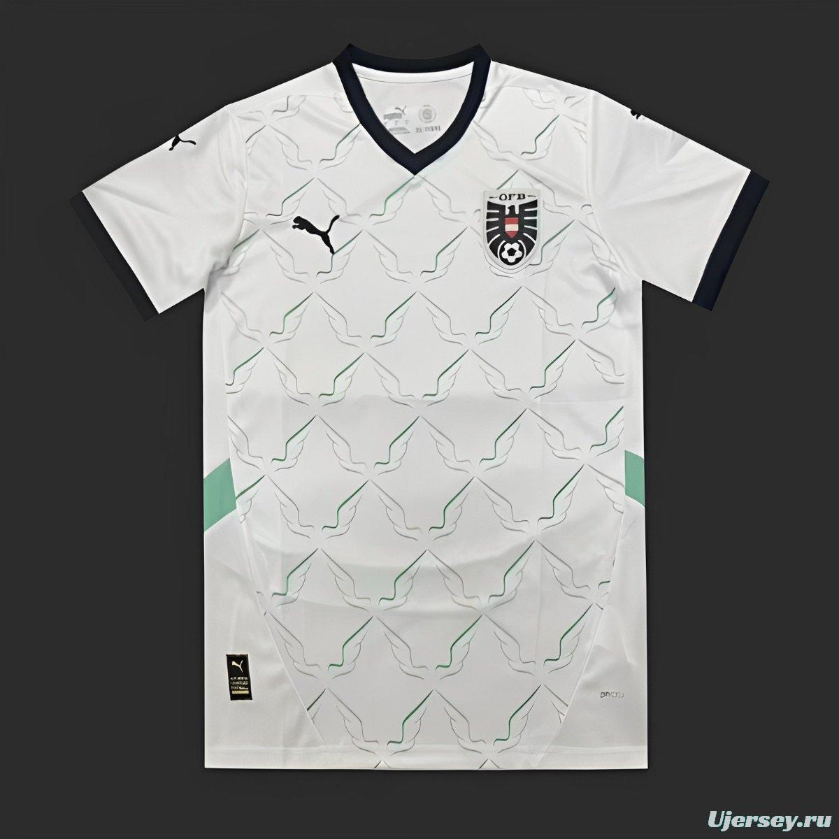 2024 Austria Away White Jersey