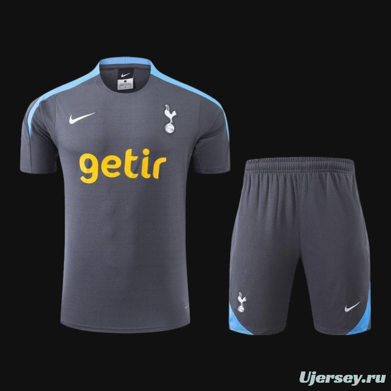 23/24 Tottenham Hotspur Light Dark Cotton Short Sleeve Jersey+Shorts