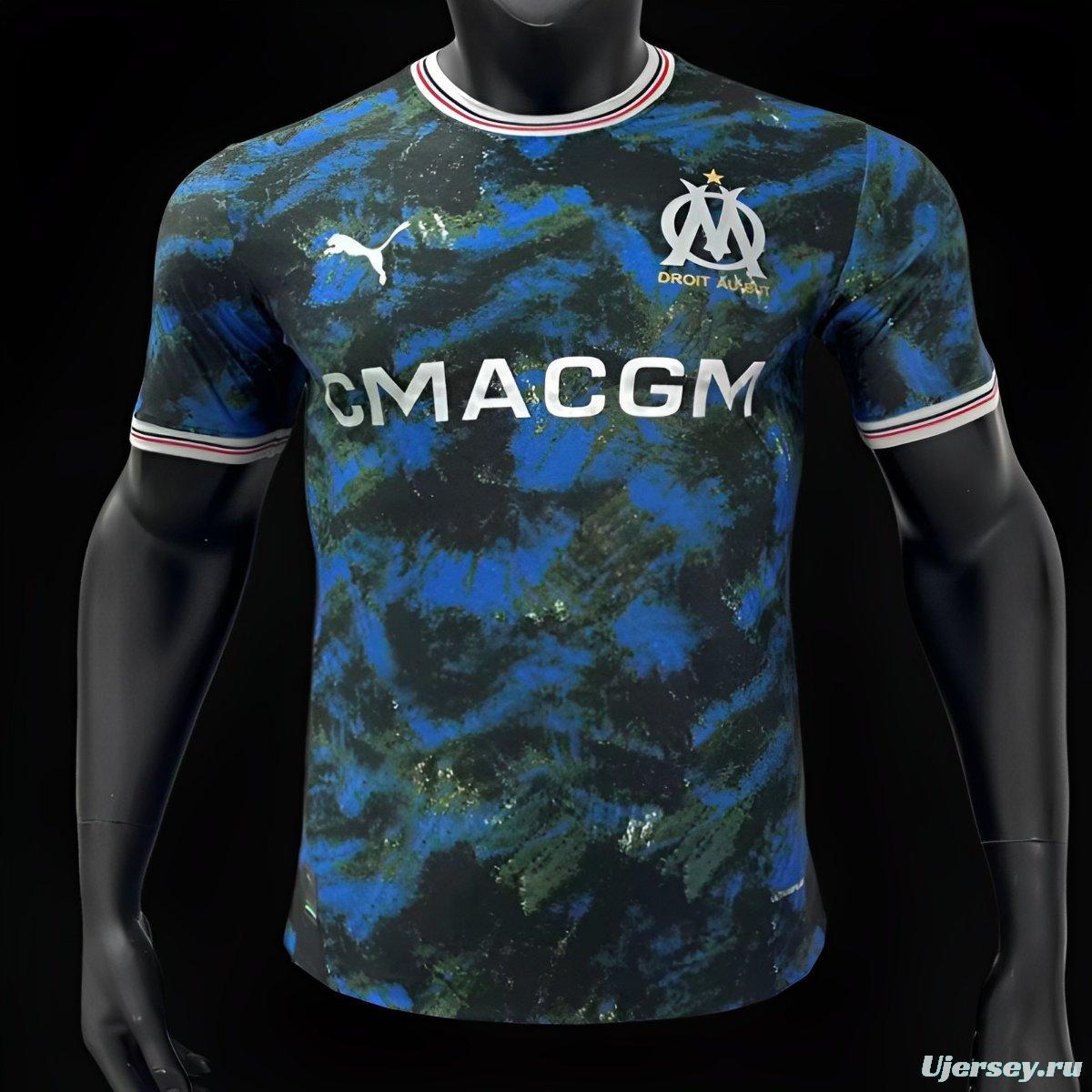 Player Version 24/25 Olympique Marseille Away Blue Jersey