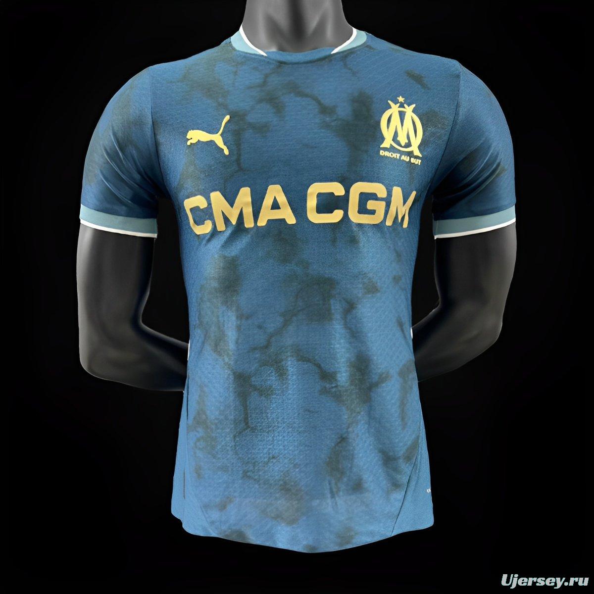 Player Version 24/25 Olympique Marseille Away Navy Jersey