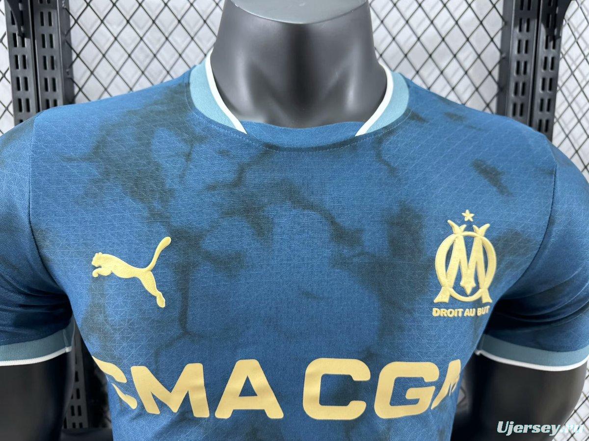 Player Version 24/25 Olympique Marseille Away Navy Jersey
