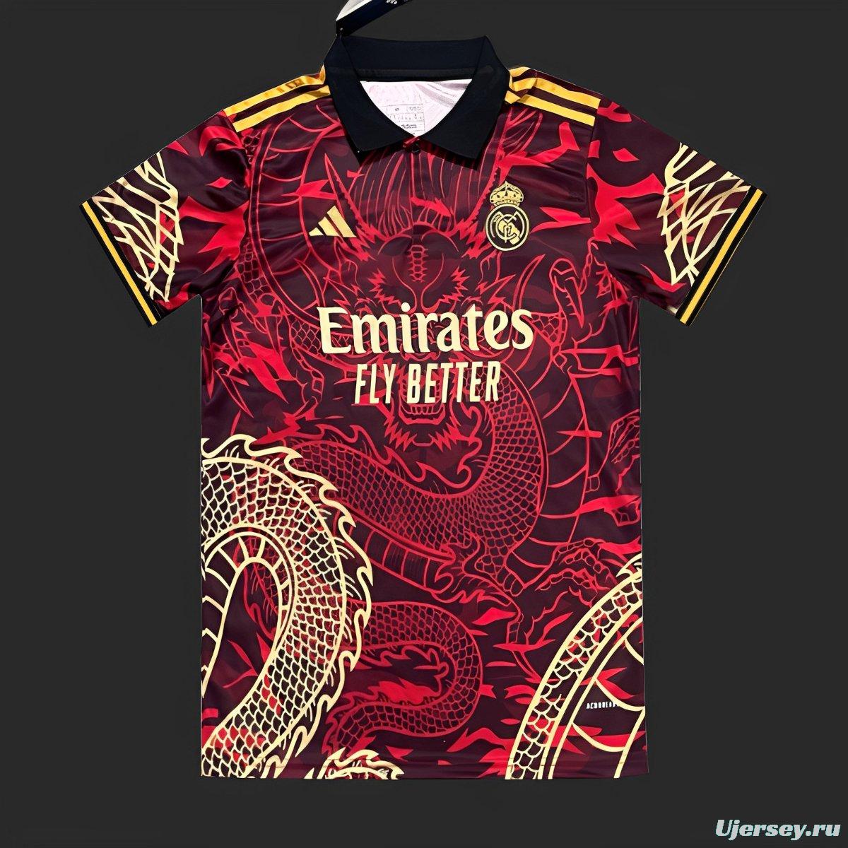 23/24 Real Madrid Wine Dragon Special Jersey