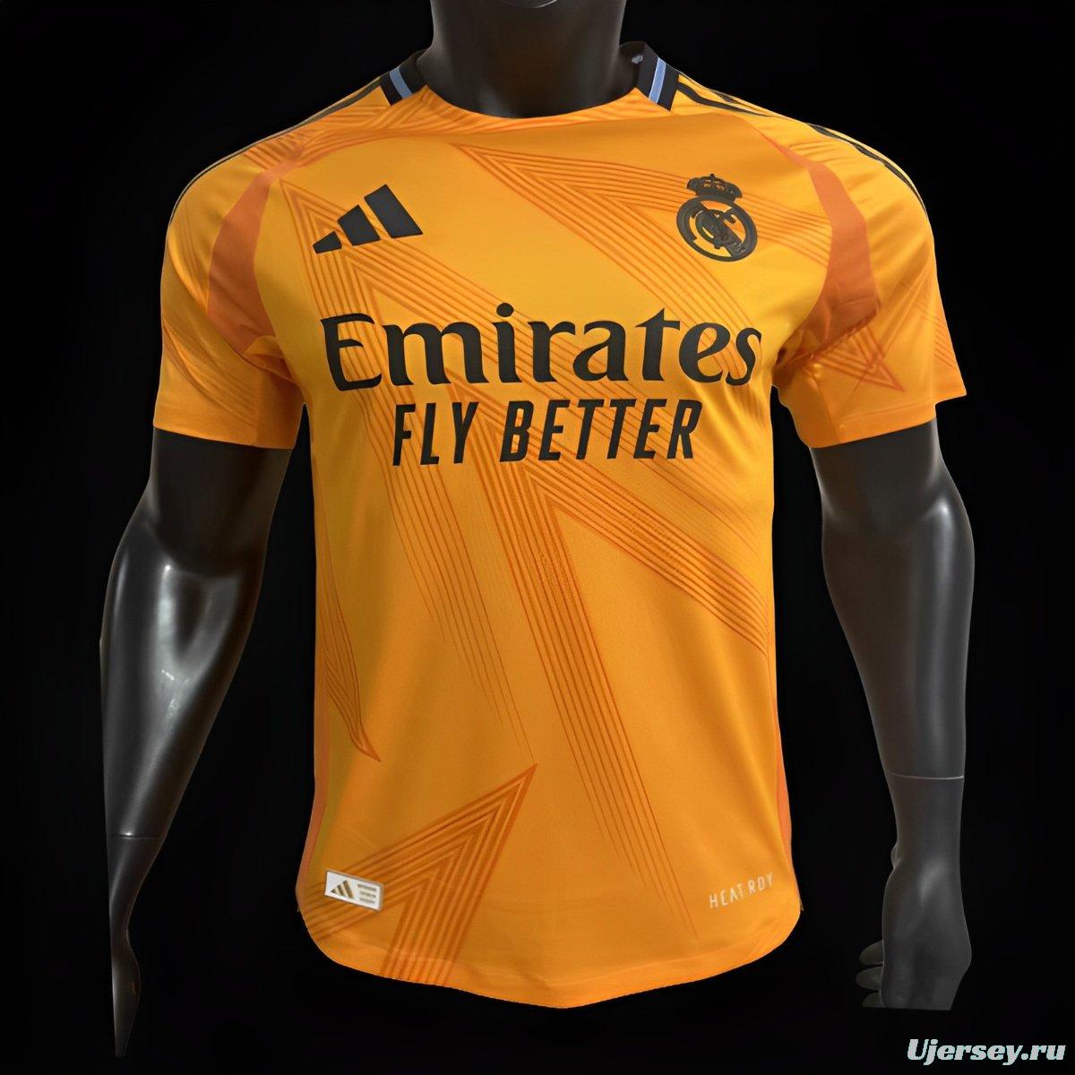 Player Version 24/25 Real Madrid Away Orange Jersey