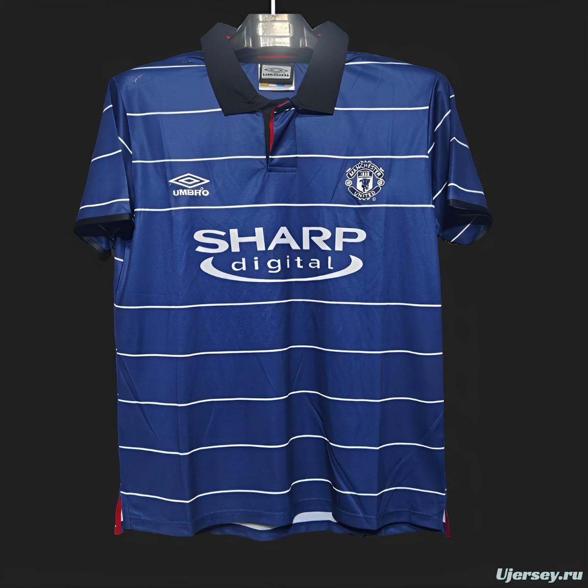 Retro 99/00 Manchester United Third Blue Jersey