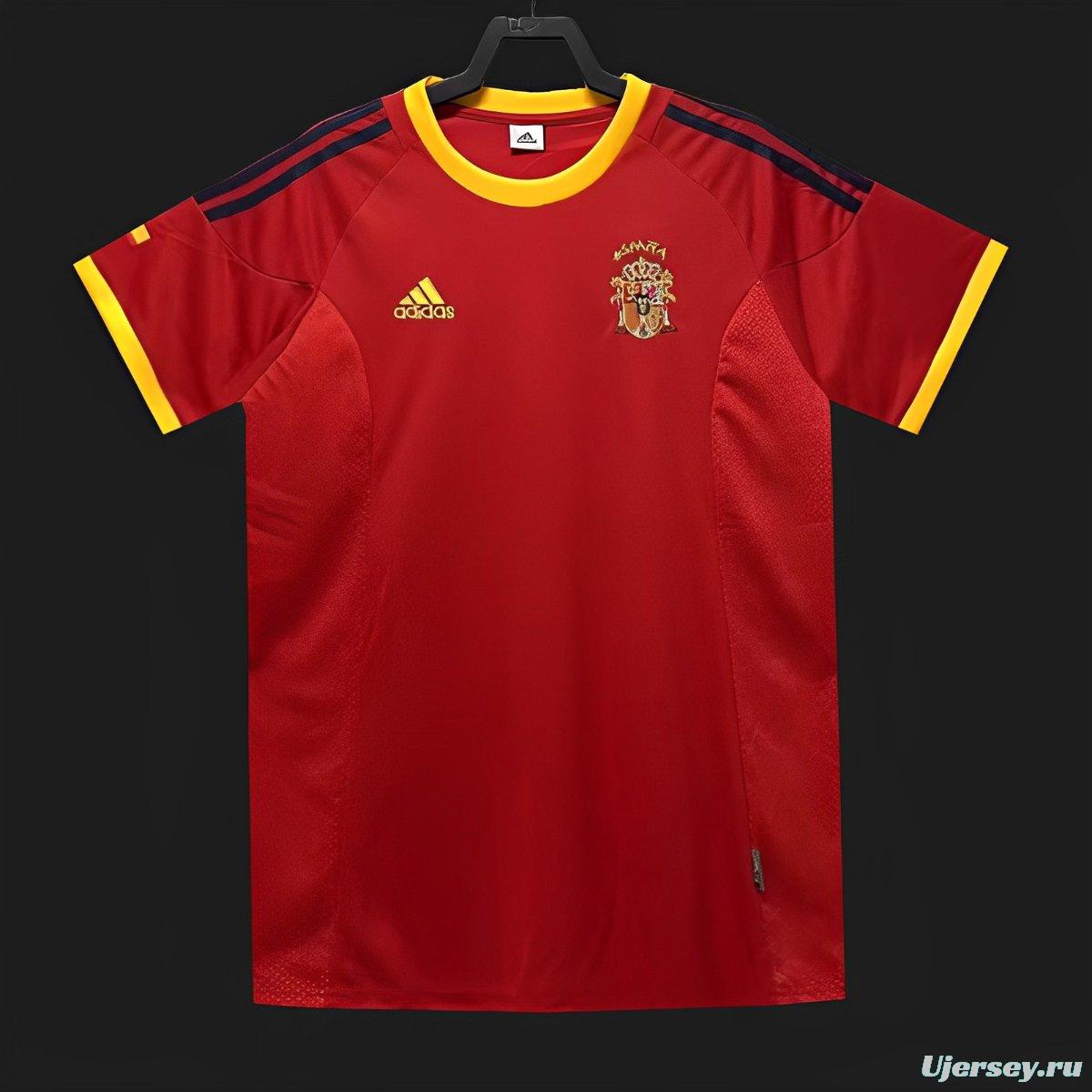 Retro 2002 Spain Home Jersey