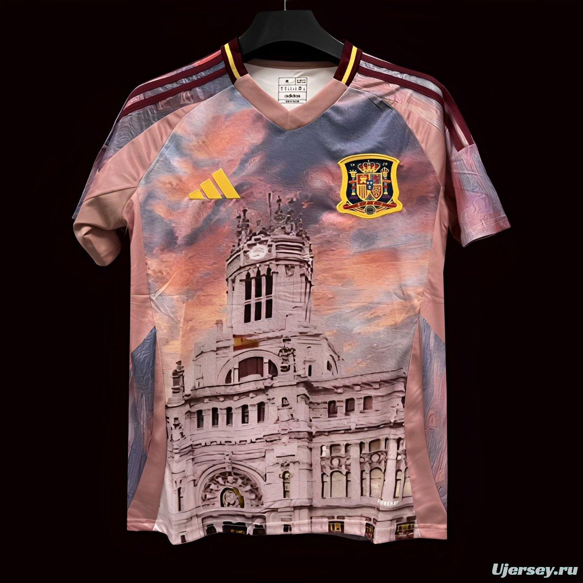 2024 Spain Euro Trophy Special Plaza Cibeles Concept Jersey