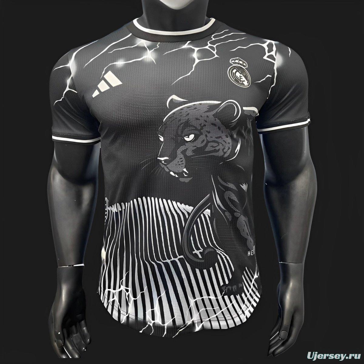 Player Version 24/25 Real Madrid Black Panther Special Jersey