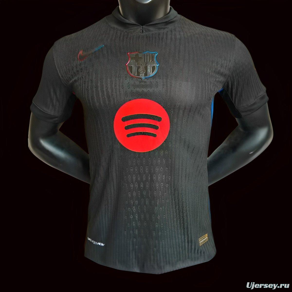 Player Version 24/25 Barcelona Away Black 125th Anniversary Jersey