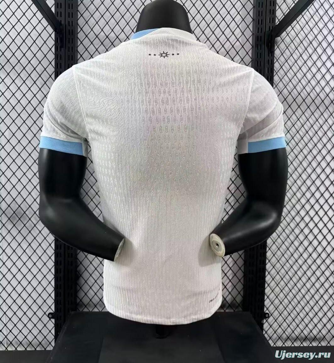 Player Version 2024 Uruguay Away White Jersey