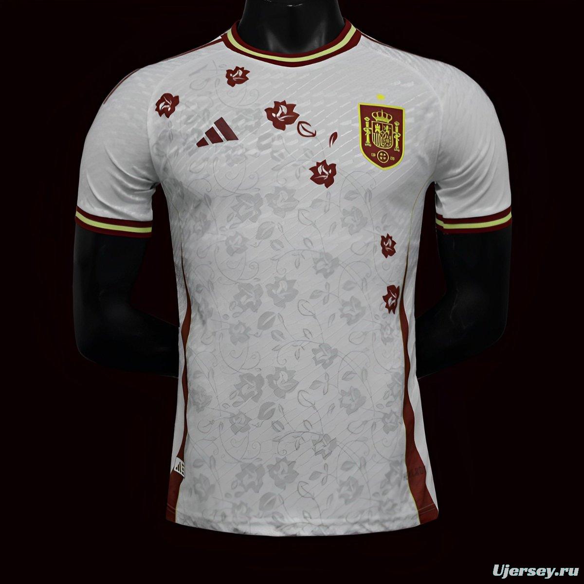 Player Version 2024 Spain White Special Jersey