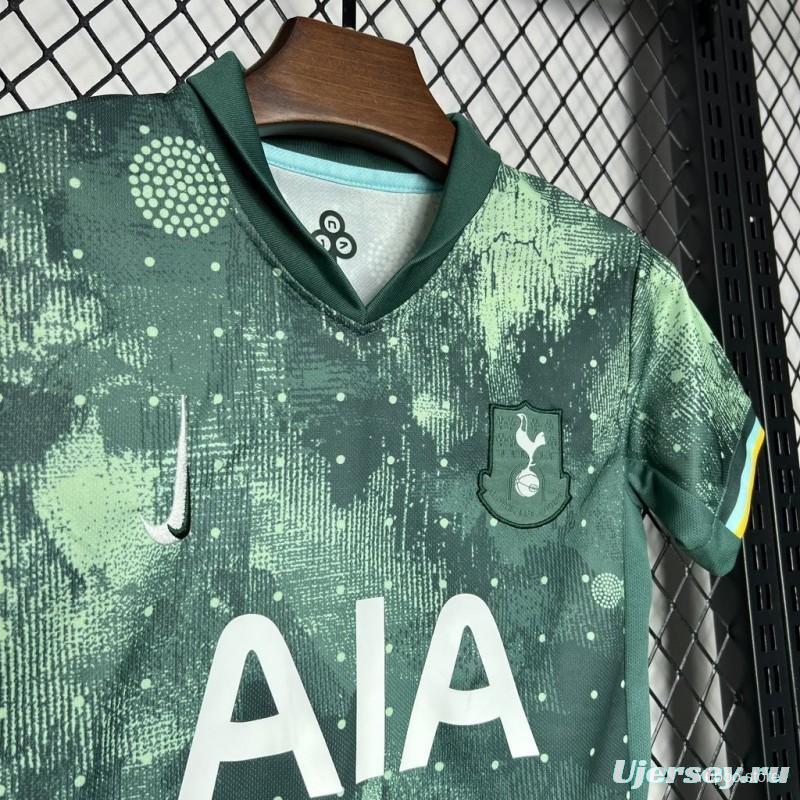 24/25 Kids  Tottenham Hotspur Third Green Jersey