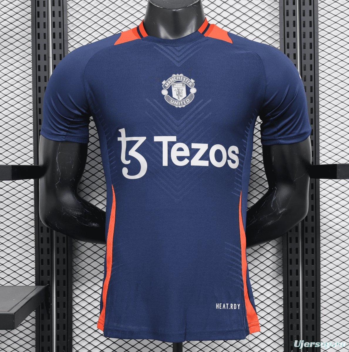 Player Version 24/25 Manchester United Navy Pre-Match Jersey