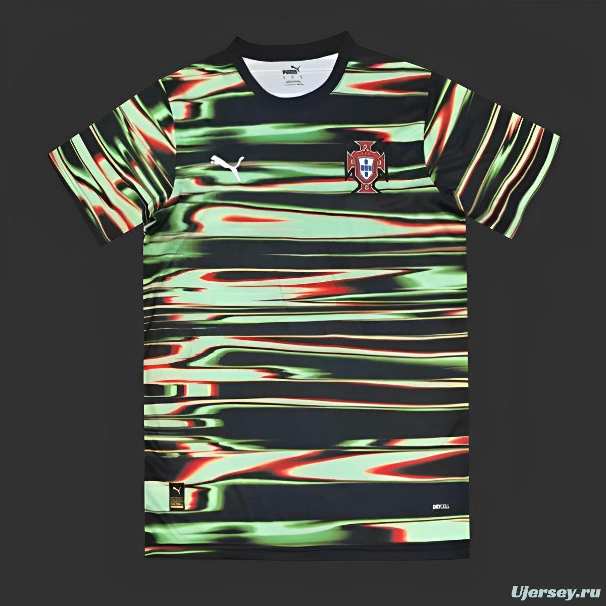 2024 Portugal Multi-Stripe Pre-Match Jersey