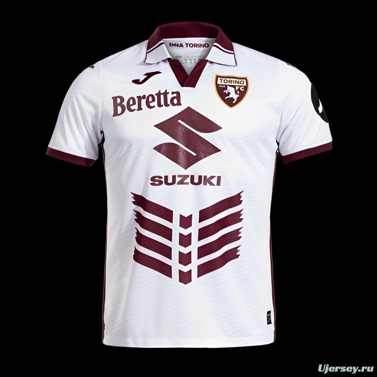 24/25 Torino Away White Jersey