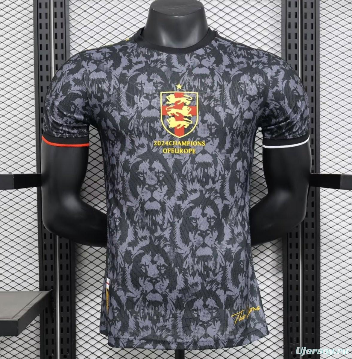 Player Version 2024 England Comma Football Champions Of Europe Jersey