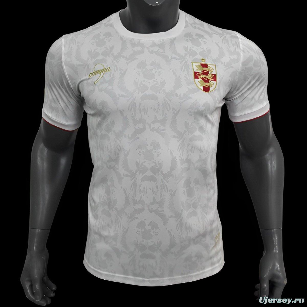 2024 England Comma White Footbal Jersey