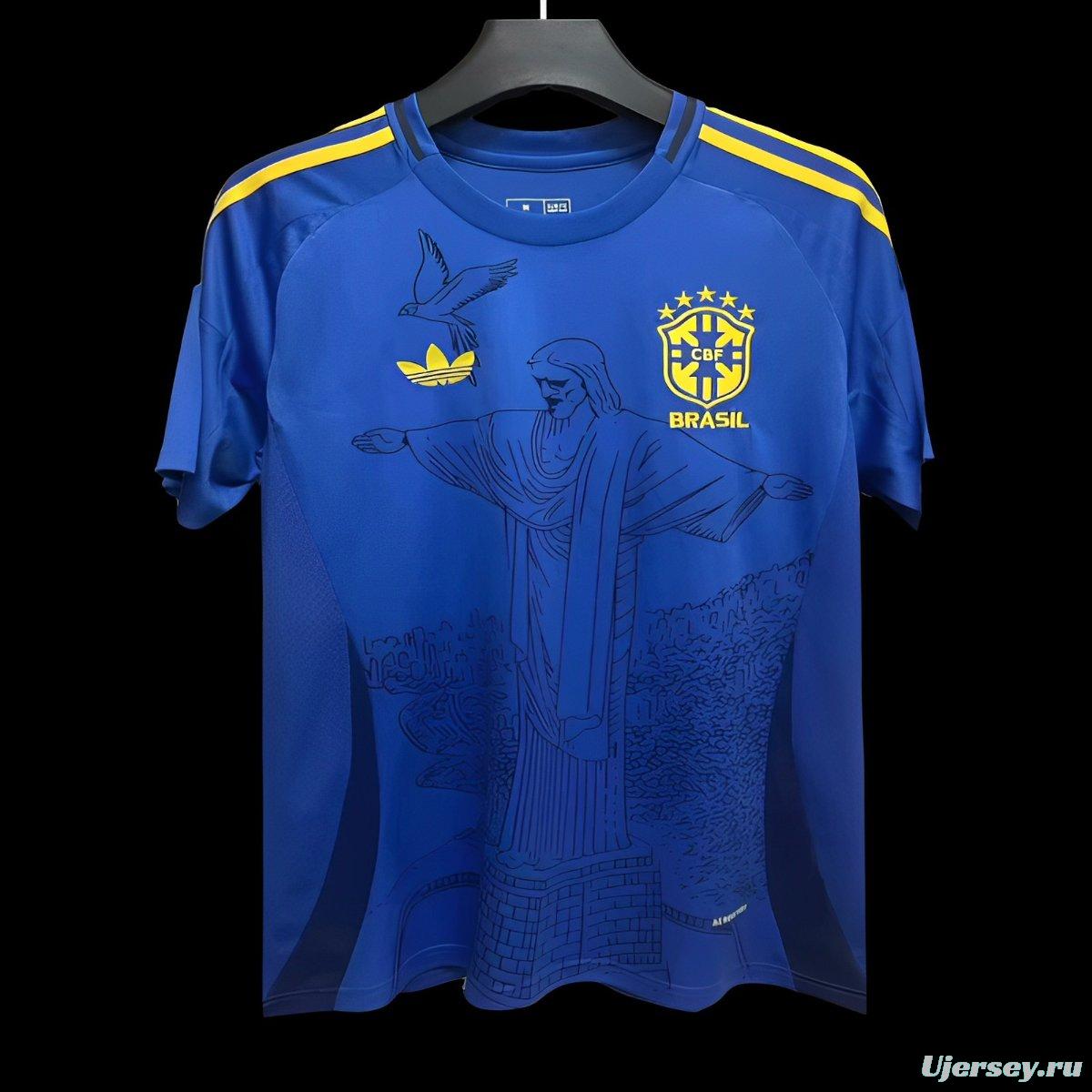 2024 Brazil Blue Special Jersey