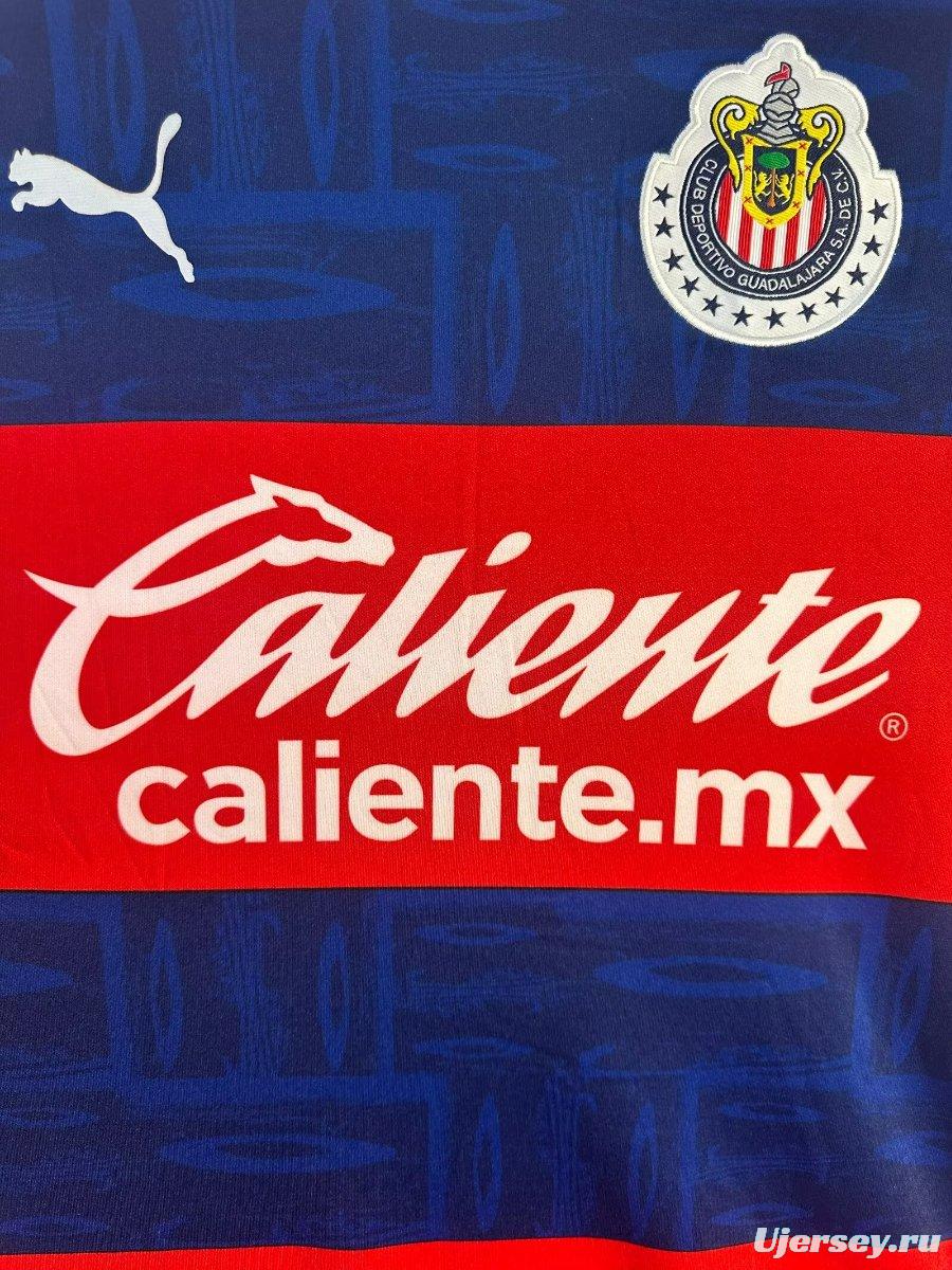 Retro 19/20 Chivas Guadalajara Away Long Sleeve Jersey